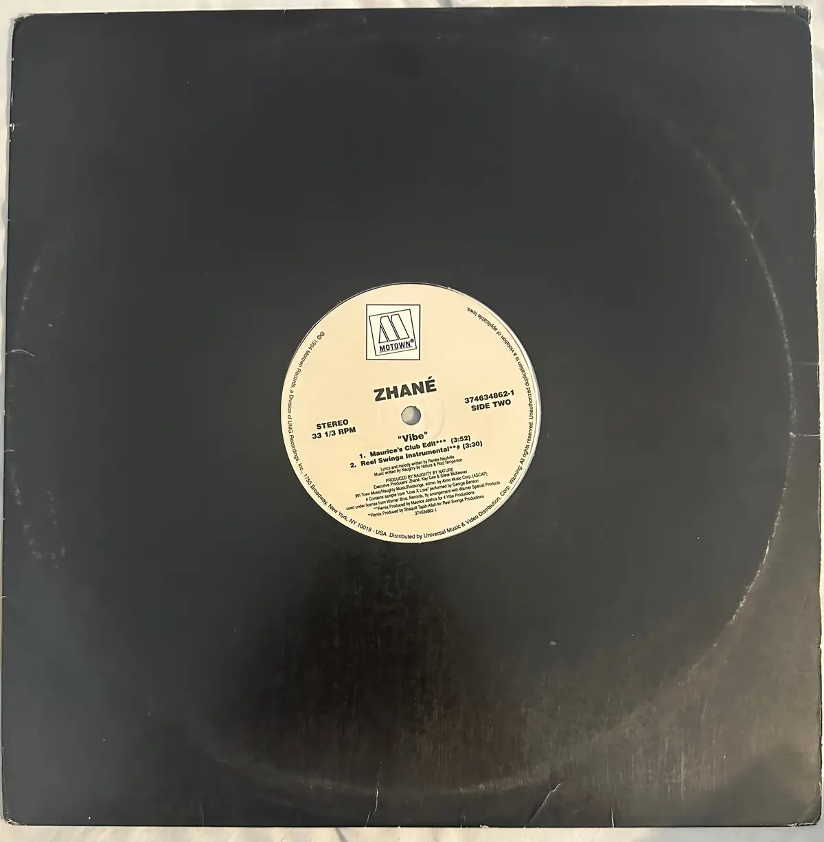 Zhane - Vibe 12" Remix Lp Single Vinyl - Used 1