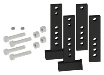 3359 Andersen Wd Bracket Set - 3", 4", 5" & 6" (2 Inside, 2 Outside Brackets W/Hardware) 1