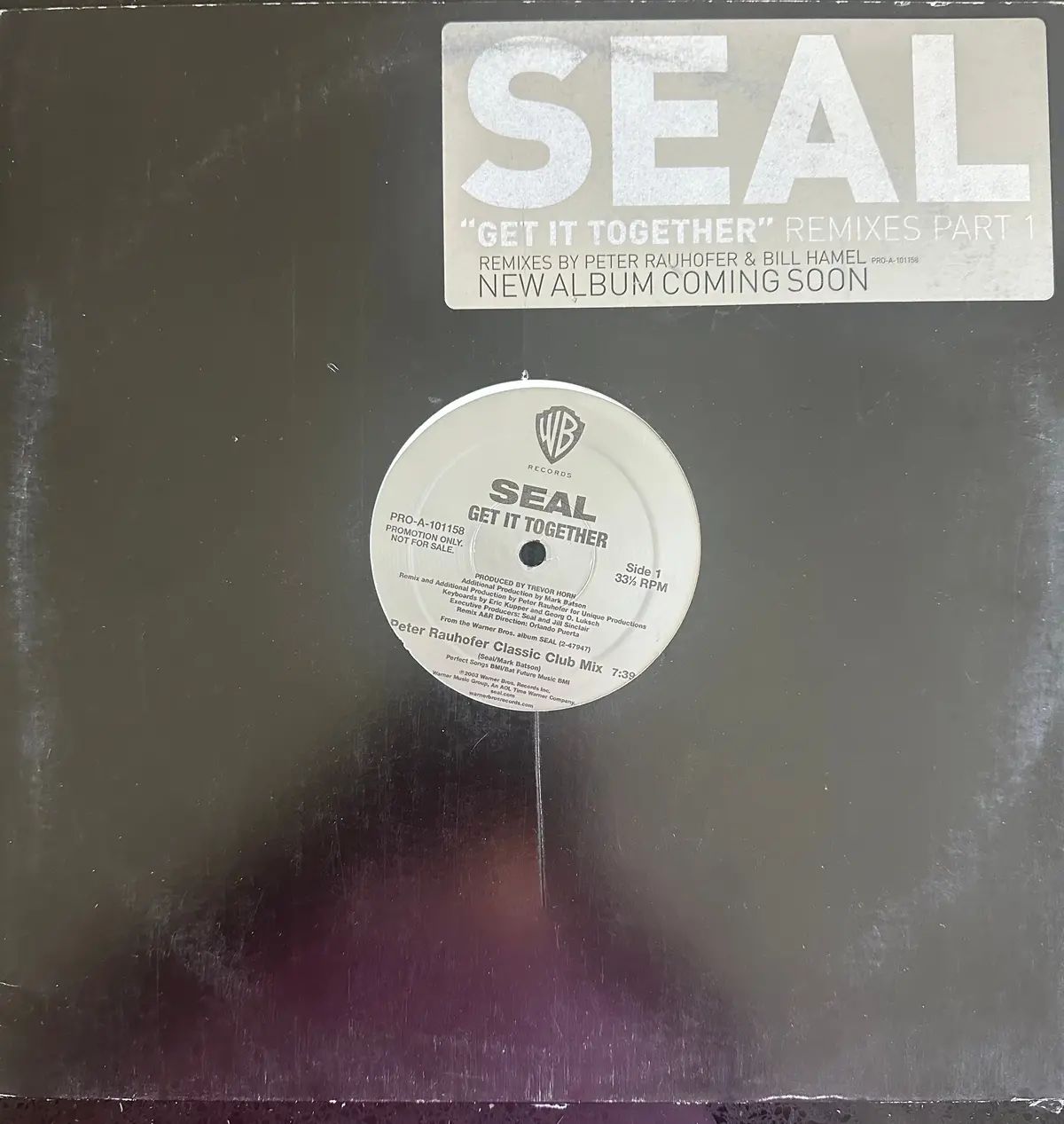 Seal - Get Together Remixes Part 1 (Promo) 12" Single Lp Vinyl - Used 1