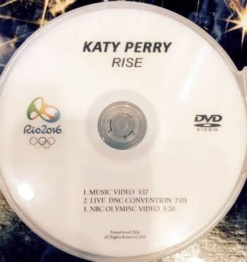 Katy Perry - Dvd Single "Rise" + Live 1