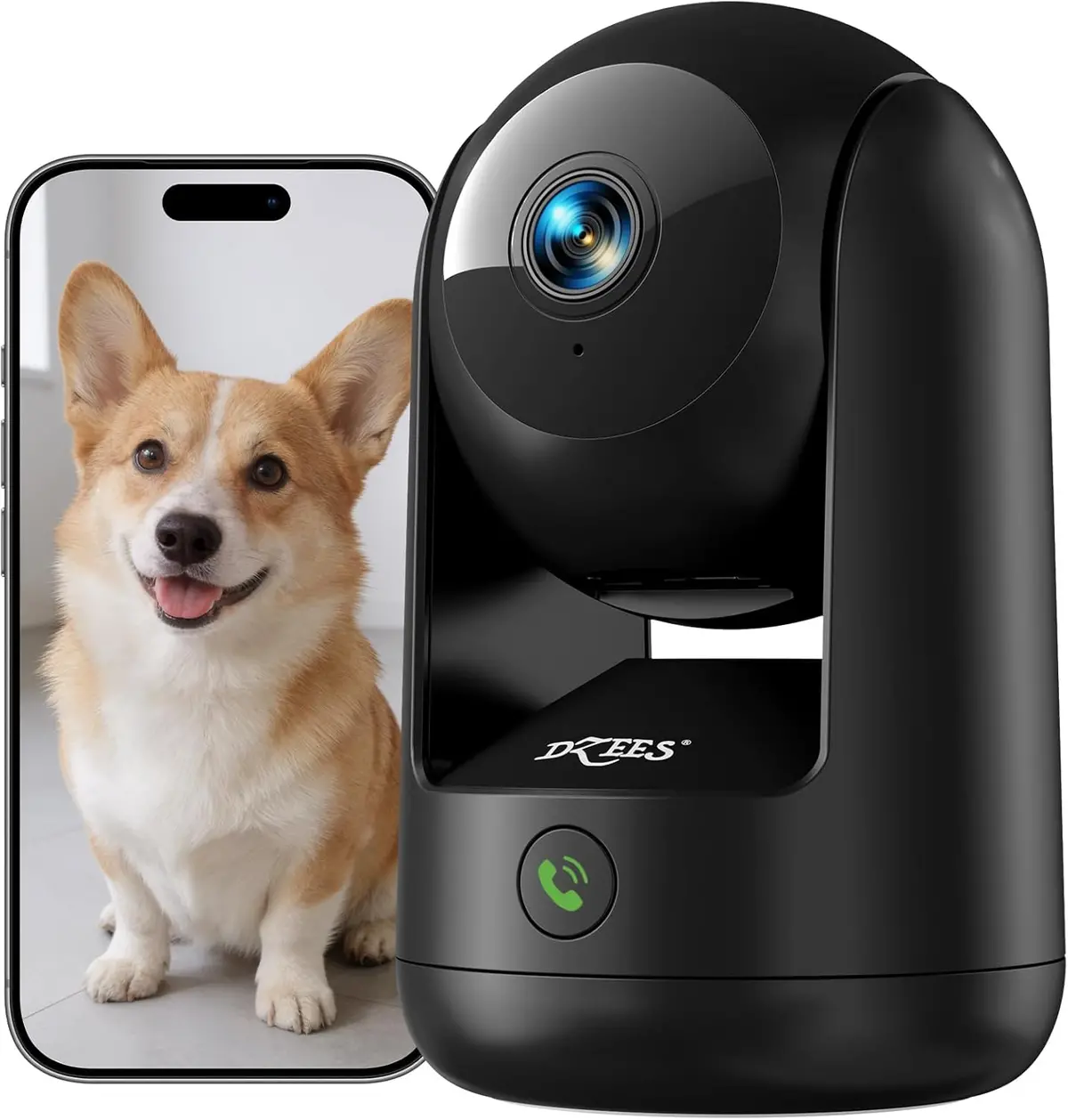 360° 2K Smart Indoor Security Camera – Ai Motion Tracking, Night Vision, 2.4G/5G Wifi - Dzees Ca49b 1