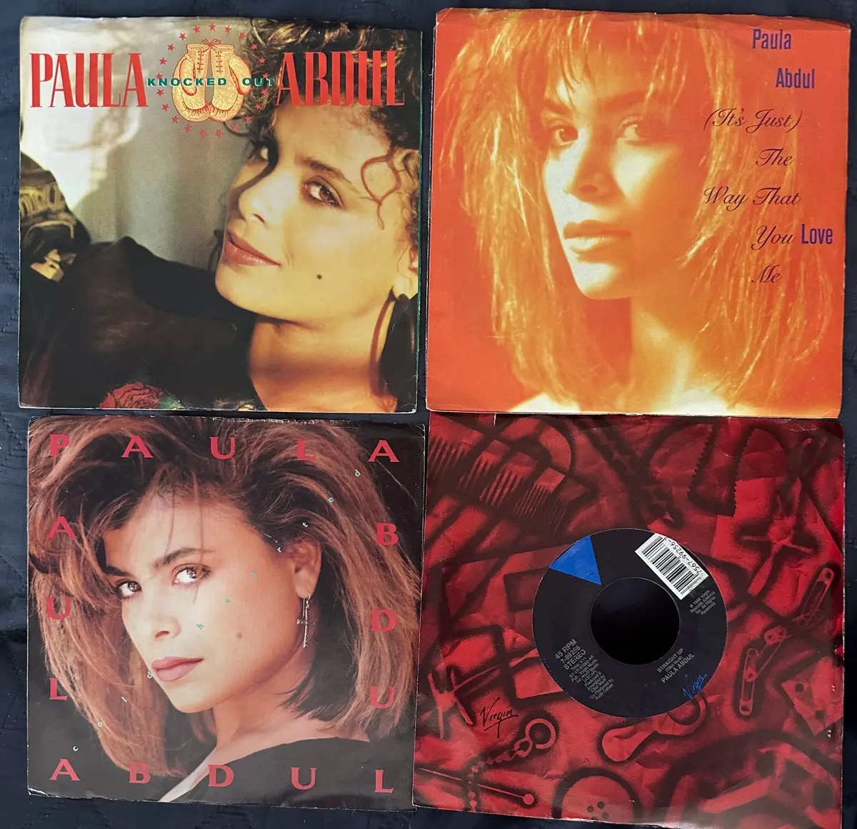 Paula Abdul - Set Of 4 Original 45 Records Vinyl - Used 1