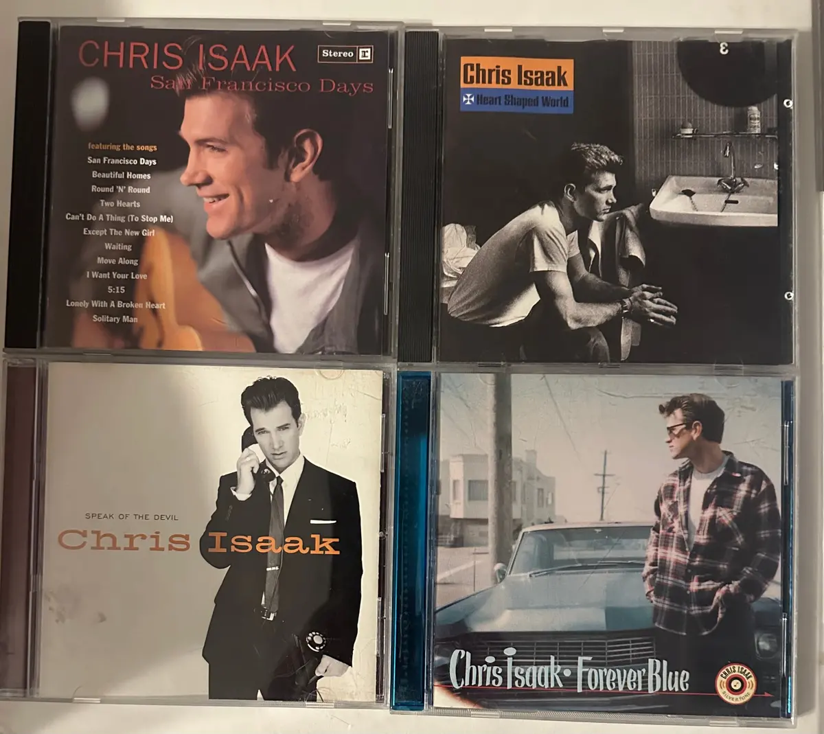 Chris Isaak Lot Of 4 Cds (Baja, San Fran, Forever Blue, Self Titled)  - Used 1