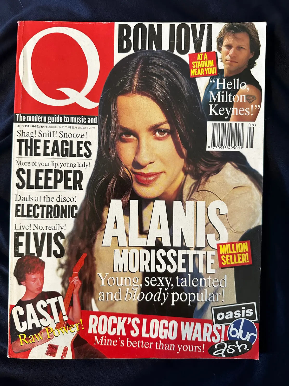 Q Magazine, Alanis Morissette, Bon Jovi  - August 1996 1