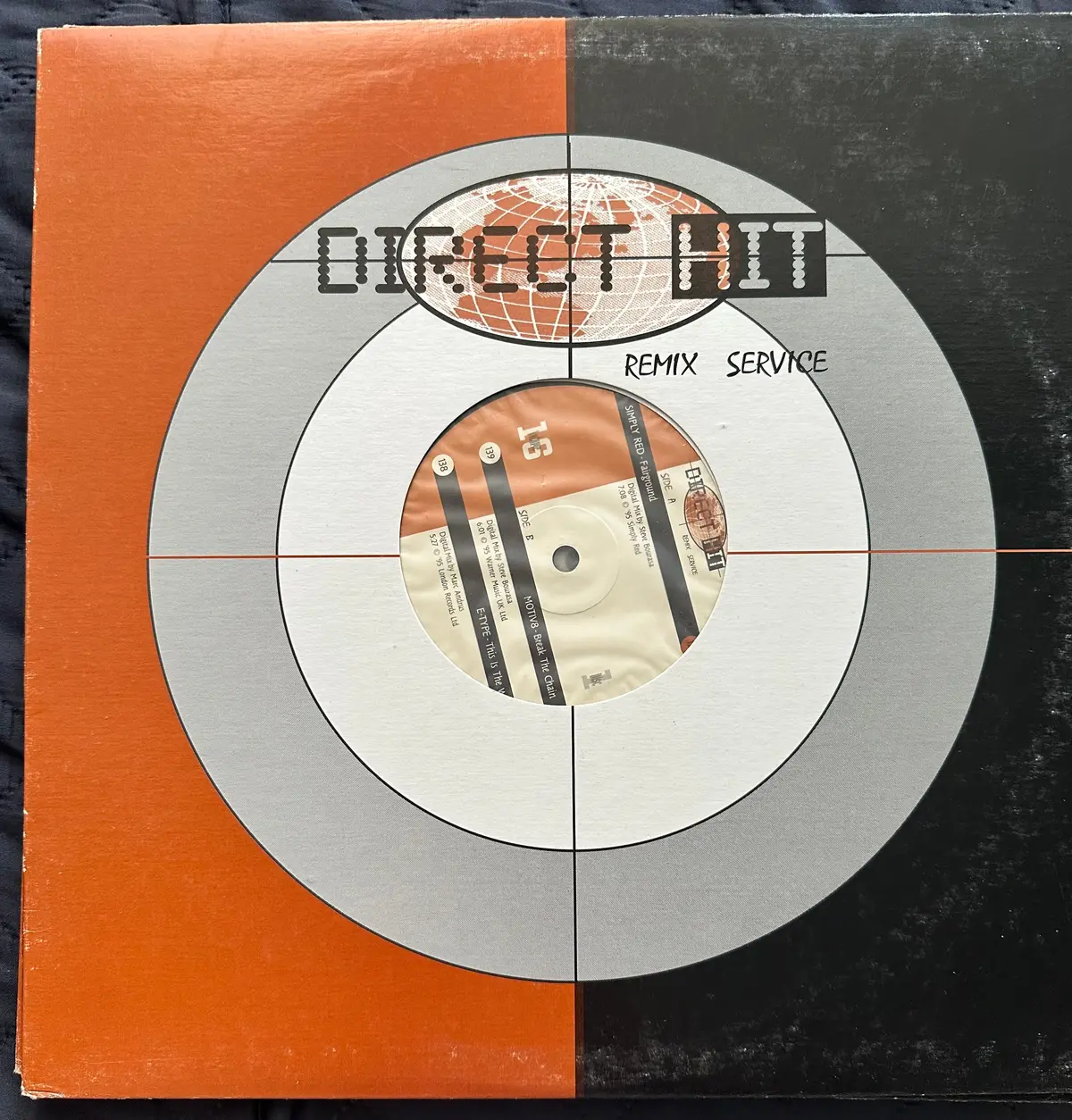 Direct Hit 12” Promo Single #16 Lp 1 - Simply Red, Motiv8, E-Type Lp Vinyl - Used 1