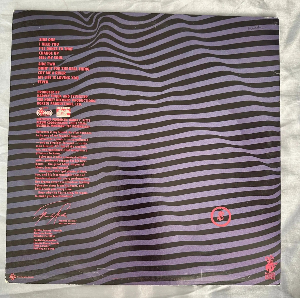 Sylvester - Sell My Soul 1980 Lp Vinyl Used 2