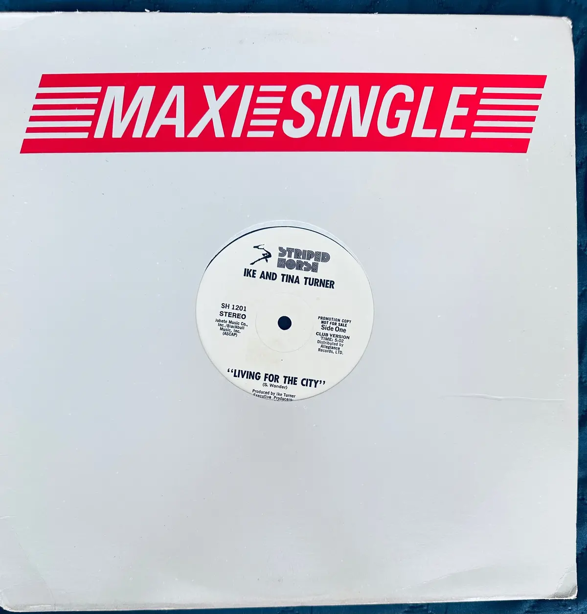 Tina & Ike Turner -Living For The City / Bootsy Whielaw    12” Single (1985) Lp Vinyl - Used 1