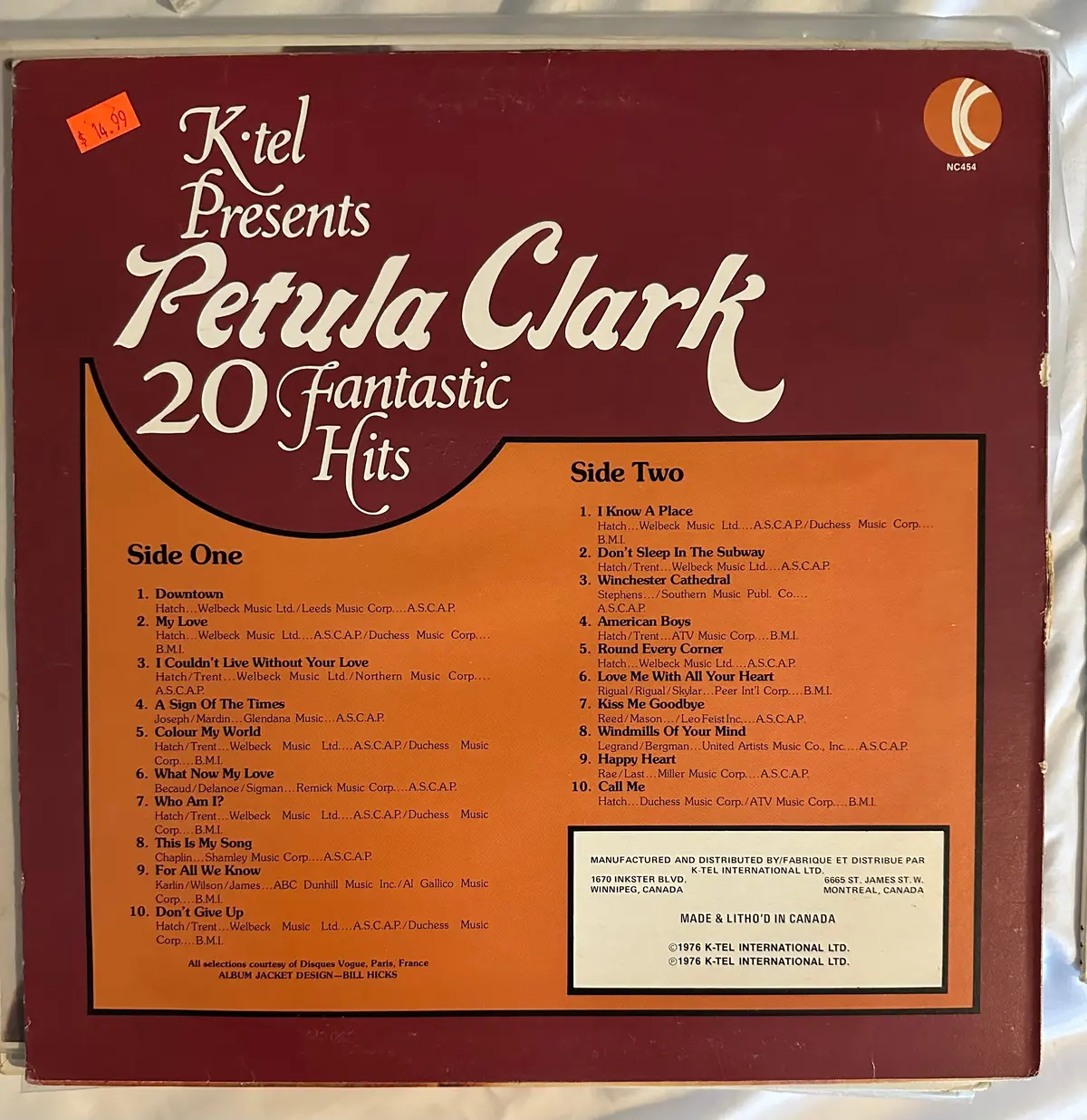 Petula Clark - 20 Fantastic Hit - Original Lp Vinyl - Used 2