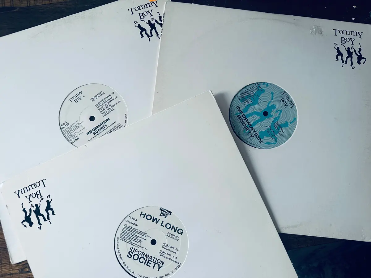 Information Society Three Promotional 12 Inch Singles. Lp Vinyl - Used 1