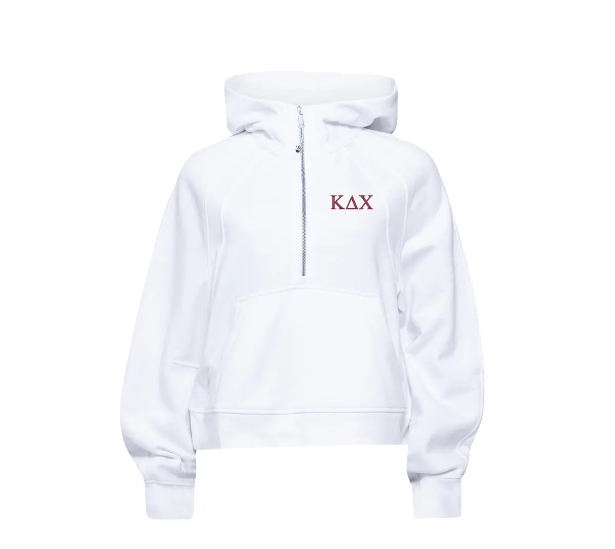 Kappa Delta Chi Lululemon Scuba Oversized Half-Zip Hoodie - White 1
