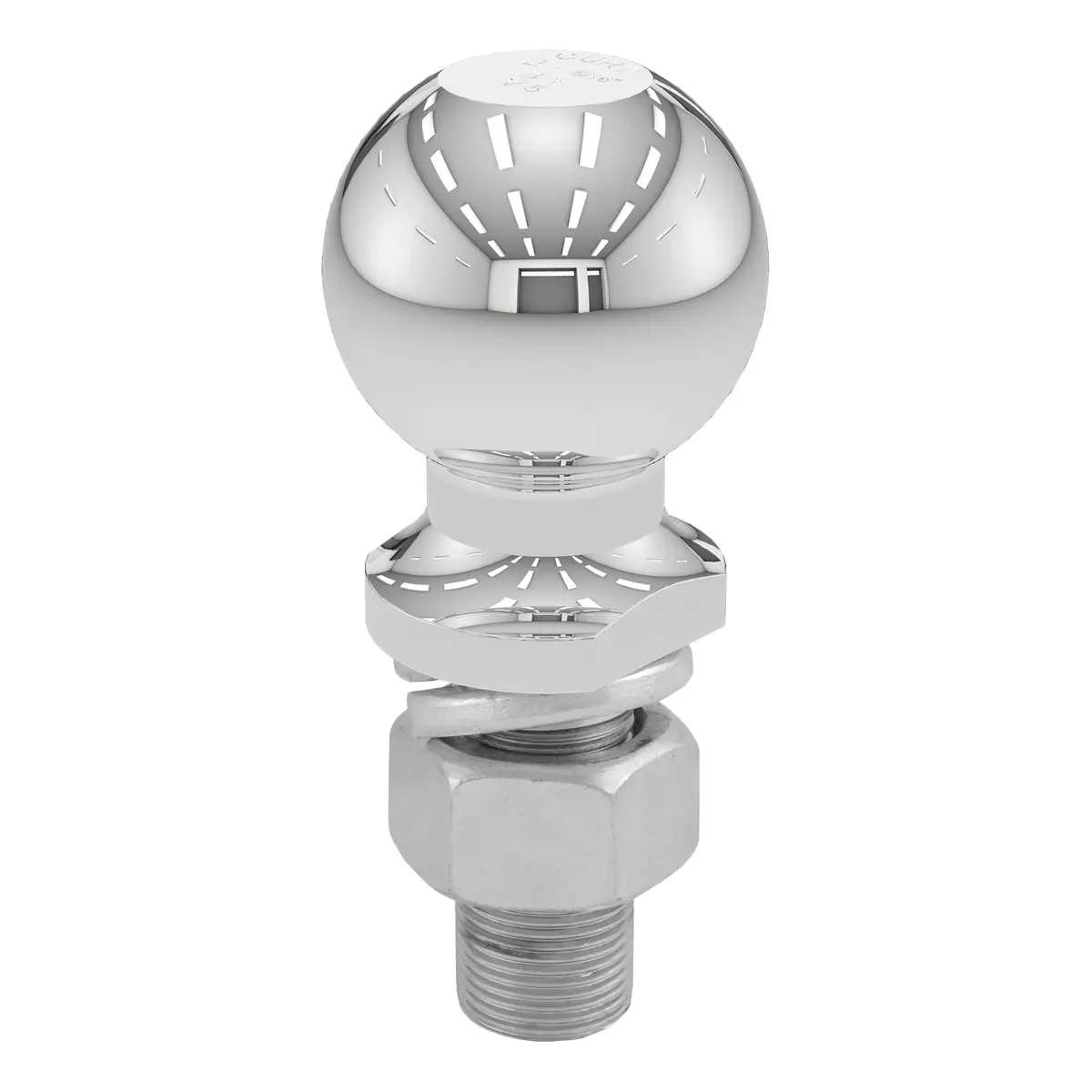 Curt 40007 Chrome Trailer Hitch Ball, 10,000 Lbs., 2-5/16-Inch Diameter Tow Ball With 1-Inch X 2-1/4-Inch Shank 1