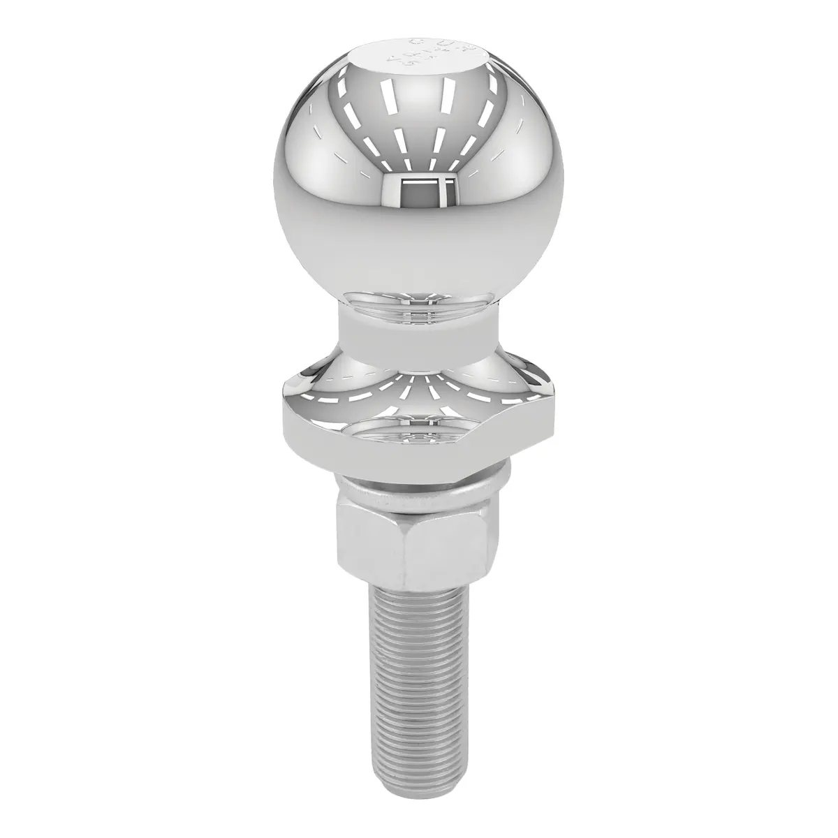 Curt 40019 Chrome Trailer Hitch Ball, 3,500 Lbs., 2-Inch Diameter Tow Ball With 3/4-Inch X 3-Inch Shank 1