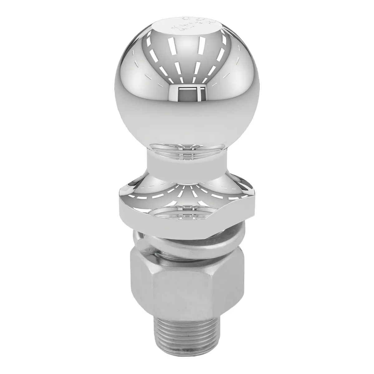 Curt 40037 Chrome Trailer Hitch Ball, 7,500 Lbs., 2-Inch Diameter Tow Ball With 1-Inch X 2-1/8-Inch Shank 1