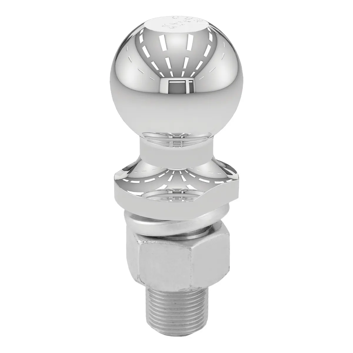 Curt 40038 Chrome Trailer Hitch Ball, 12,000 Lbs., 2-Inch Diameter Tow Ball With 1-Inch X 2-1/4-Inch Shank 1