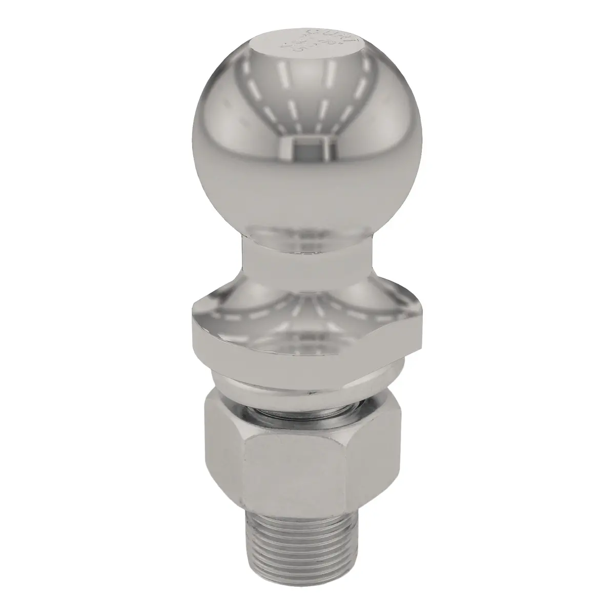 Curt 40051 Stainless Steel Trailer Hitch Ball, 3,500 Lbs., 1-7/8-Inch Diameter Tow Ball With 1-Inch X 2-1/8-Inch Shank 1