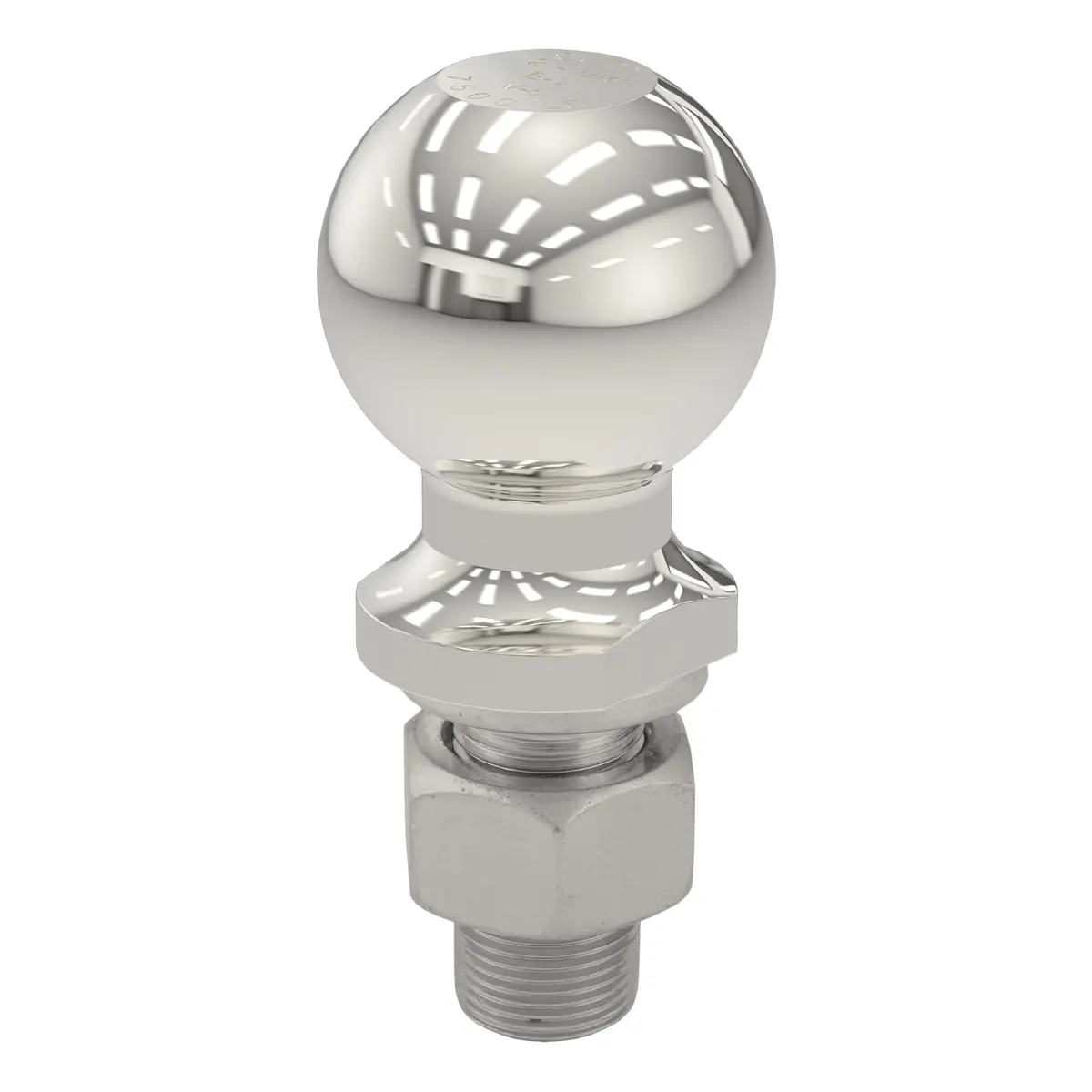 Curt 40054 Stainless Steel Trailer Hitch Ball, 7,500 Lbs., 2-5/16-Inch Diameter Tow Ball With 1-Inch X 2-1/8-Inch Shank 1