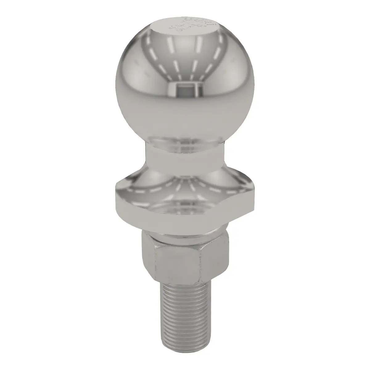 Curt 40080 Stainless Steel Trailer Hitch Ball, 2,000 Lbs., 1-7/8-Inch Diameter Tow Ball With 3/4-Inch X 2-1/8-Inch Shank 1