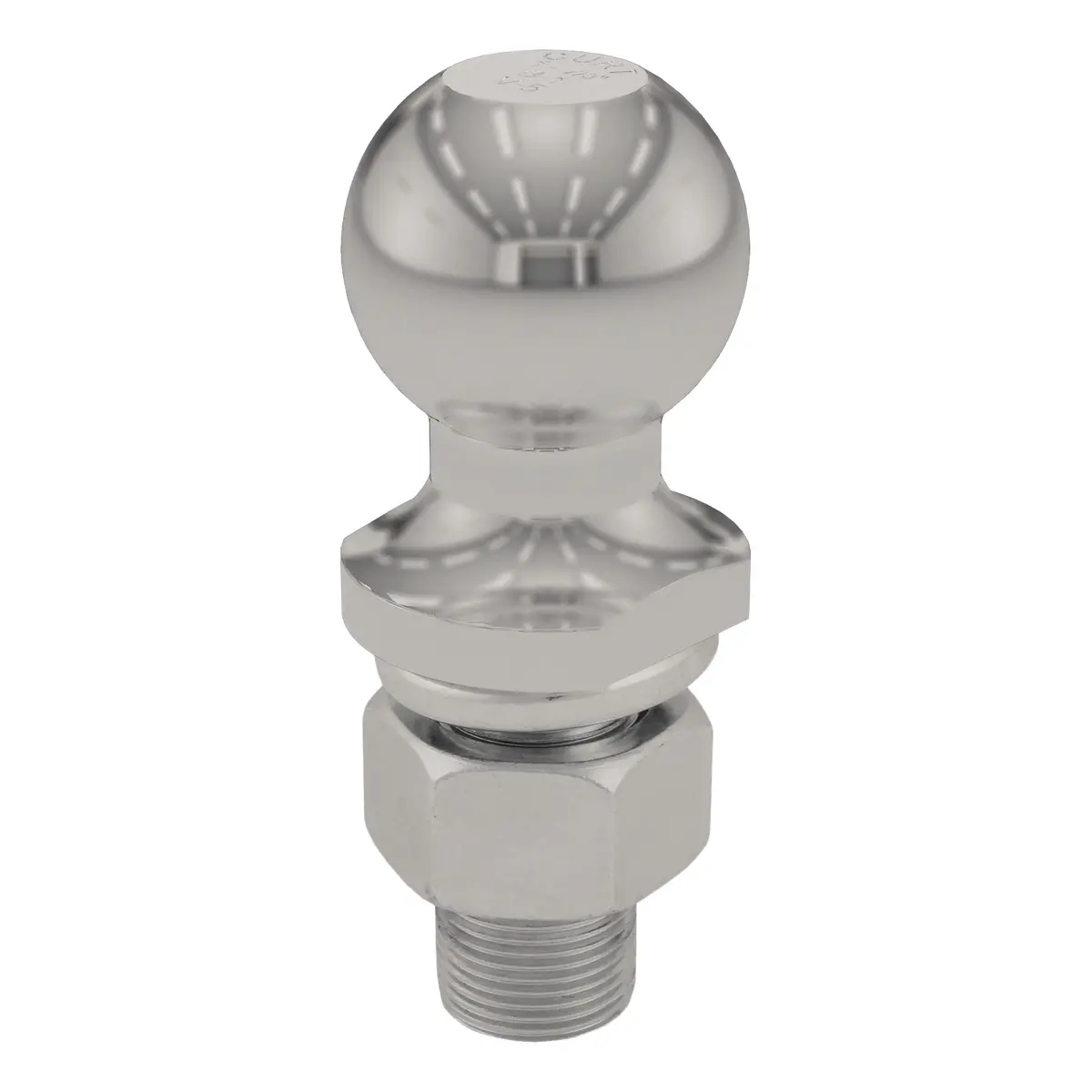 Curt 40081 Stainless Steel Trailer Hitch Ball, 3,500 Lbs., 1-7/8-Inch Diameter Tow Ball With 1-Inch X 2-1/8-Inch Shank 1