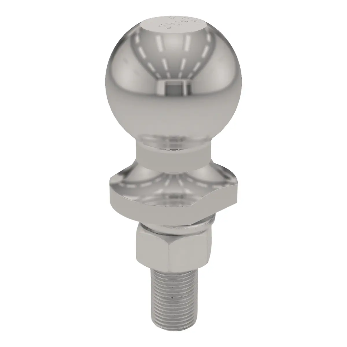 Curt 40082 Stainless Steel Trailer Hitch Ball, 3,500 Lbs., 2-Inch Diameter Tow Ball With 3/4-Inch X 2-1/8-Inch Shank 1