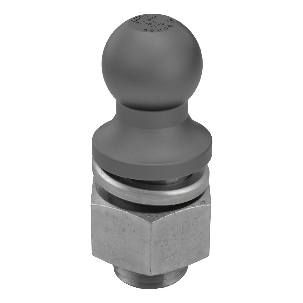 Curt 40088 Raw Steel Trailer Hitch Ball, 30,000 Lbs., 2-5/16-Inch Diameter Tow Ball With 2-Inch X 3-1/2-Inch Shank 1