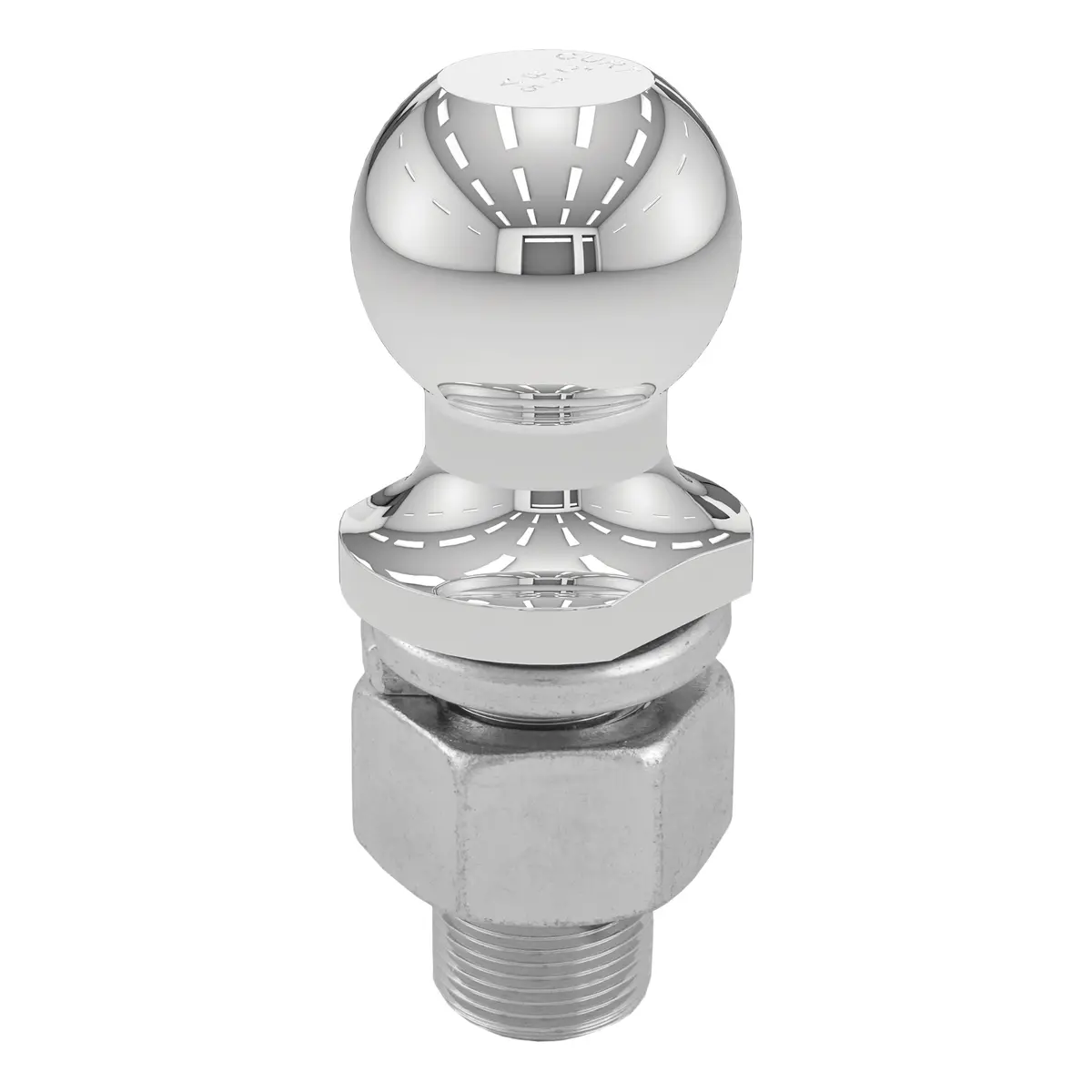 Curt 40090 Chrome Trailer Hitch Ball, 10,000 Lbs., 2-Inch Diameter Tow Ball With 1-1/4-Inch X 2-5/8-Inch Shank 1