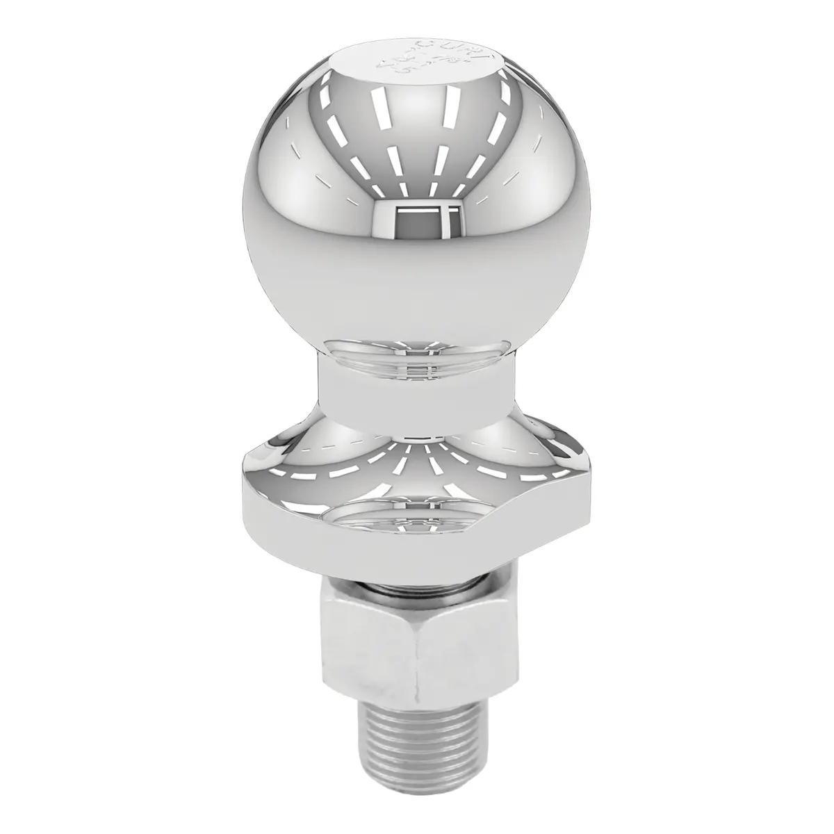 Curt 40096 Chrome Atv Tow Ball, Lawn Tractor Hitch Ball, 2,000 Lbs., 1-7/8-Inch Diameter Trailer Ball With 5/8-Inch X 1-3/4-Inch Shank 1