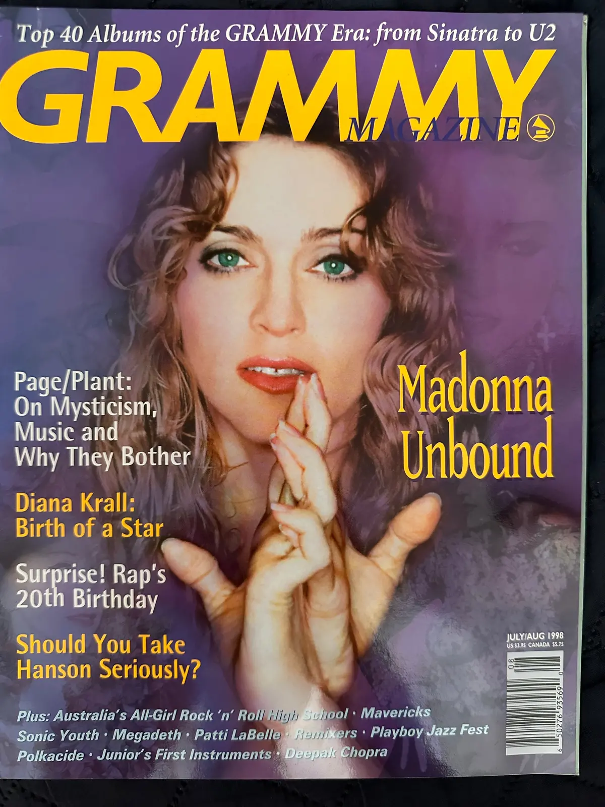 Madonna - Grammy Magazine "Madonna Unbound" July 1998 (Ray Of Light) 1