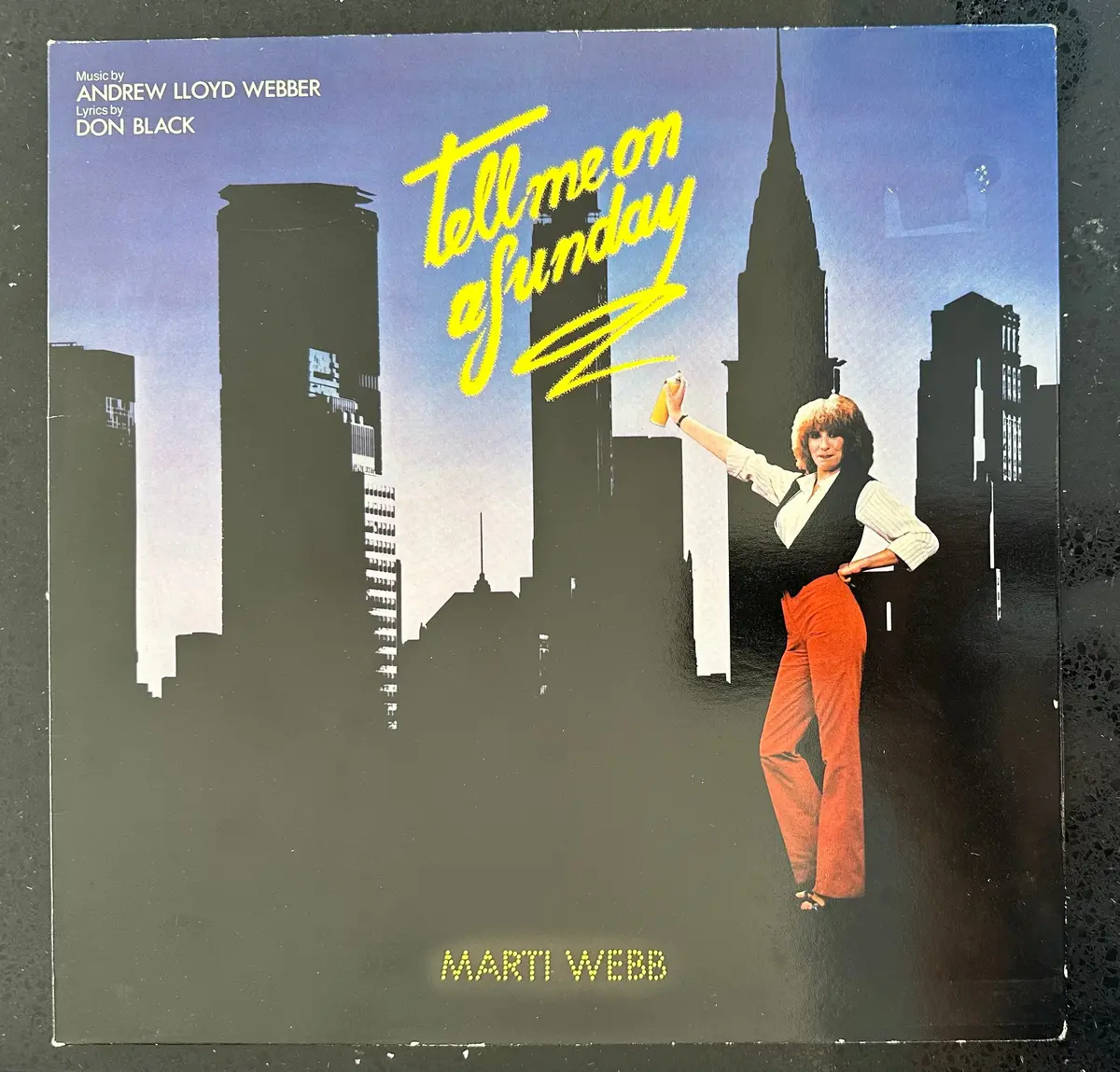 Tell Me On A Sunday (Andrew Lloyd Webber)- 1980 Musical  Recording Lp Vinyl - Used 1