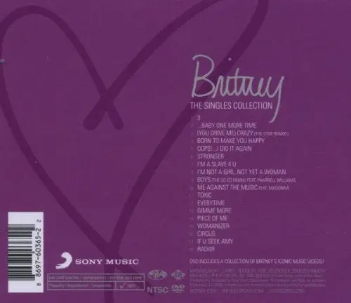 Britney Spears - The Singles Collection Cd/Dvd - New 2