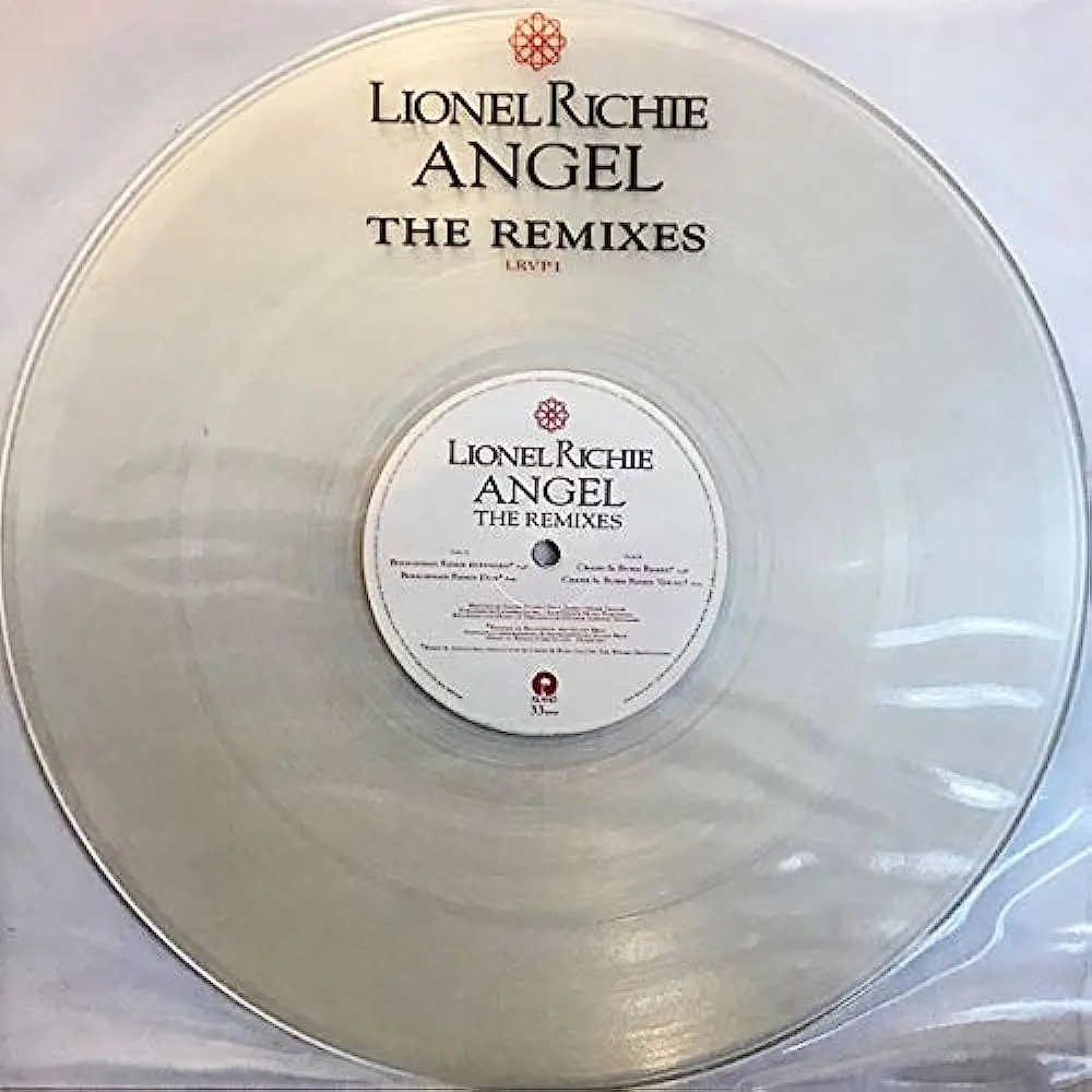 Lionel Richie - Angel (Promo 12" Single) Clear Vinyl Lp - Used 1
