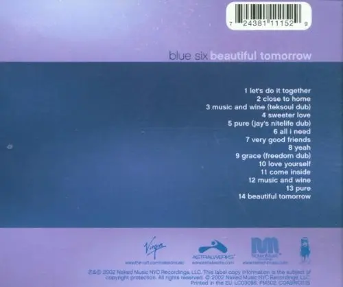 Blue Six - Beautiful Tomorrow - Used Cd 2