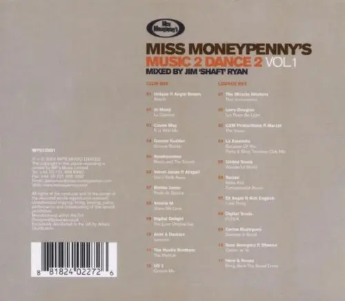 Miss Moneypenny's Music 2 Dance 2 Vol.1 (2Cd) Used 2