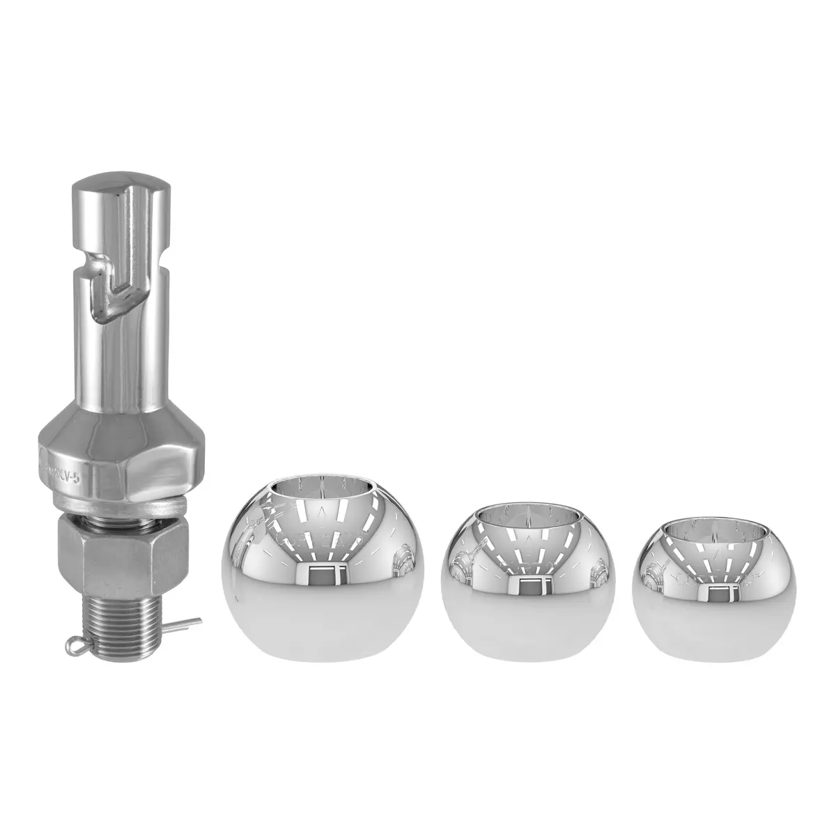 Curt 42225 1-7/8, 2 And 2-5/16-Inch Chrome Steel Switch Ball Set, Up To 8,000 Lbs. Gtw 1