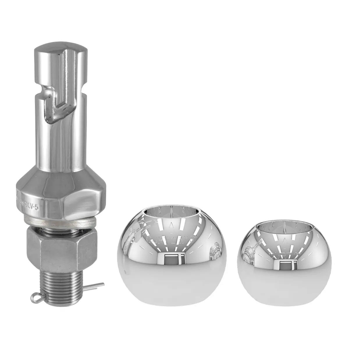 Curt 42280 2 And 2-5/16-Inch Chrome Steel Switch Ball Set, Up To 8,000 Lbs. Gtw 1