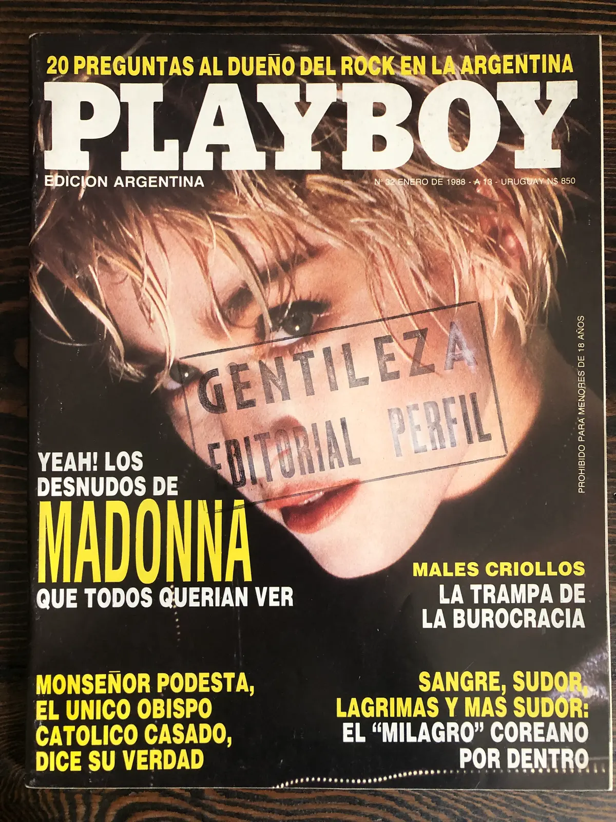 Madonna - Argentinian Playboy Magazine - 1988 1