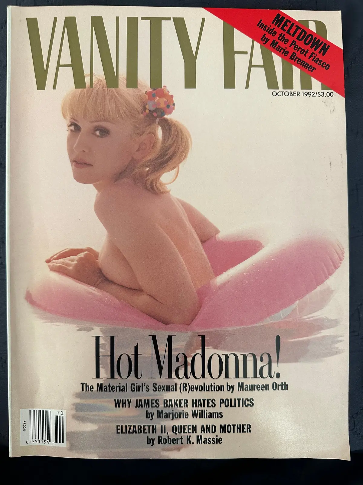 Madonna Vanity Fair 1992  Magazine Erotica Sex Book Era 1