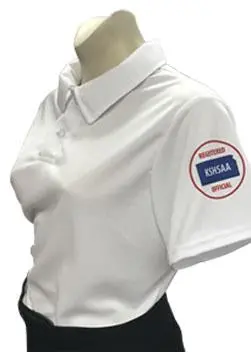 Kansas Kshsaa Logo Dye Sublimated Women's White Volleyball Shirts 1