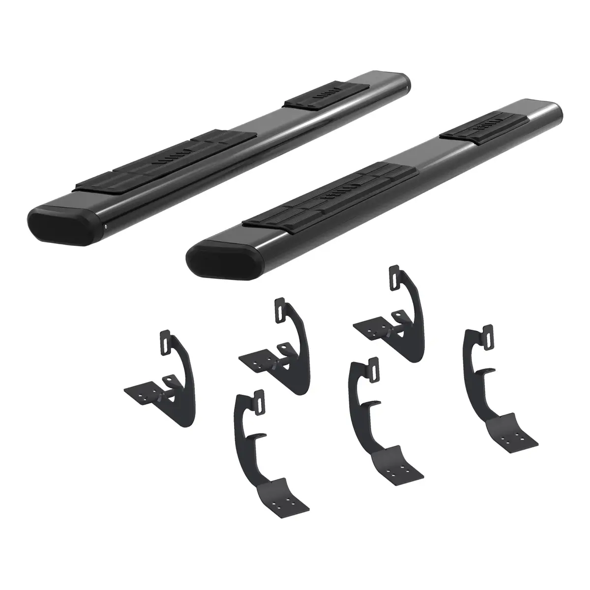 Aries 4445003 91-Inch Oval Black Aluminum Nerf Bars, Select Chevrolet And Gmc Trucks 1
