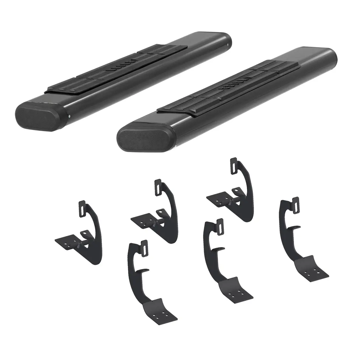 Aries 4445024 53-Inch Oval Black Aluminum Nerf Bars, Select Ford F-250, F-350, F-450, F-550 Super Duty 1