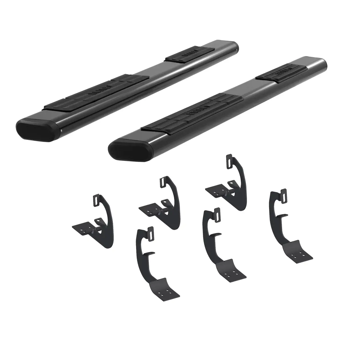 Aries 4445026 91-Inch Oval Black Aluminum Nerf Bars, Select Ford F-250, F-350, F-450, F-550 Super Duty 1