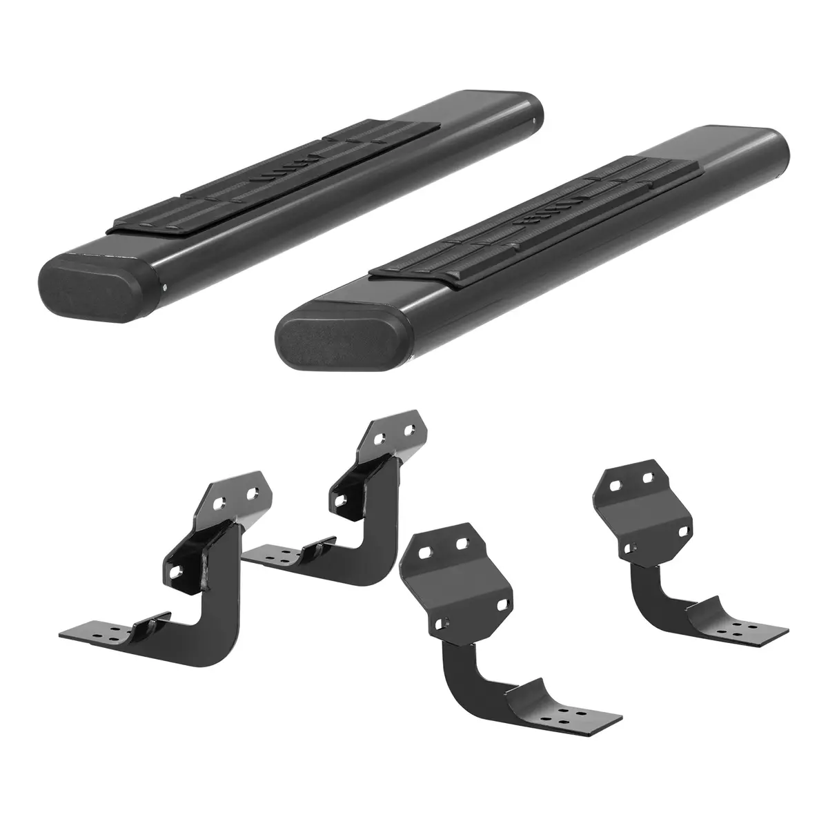 Aries 4445028 53-Inch Oval Black Aluminum Nerf Bars, Select Ford F-150, F-250, F-350, F-450, F-550 Super Duty 1