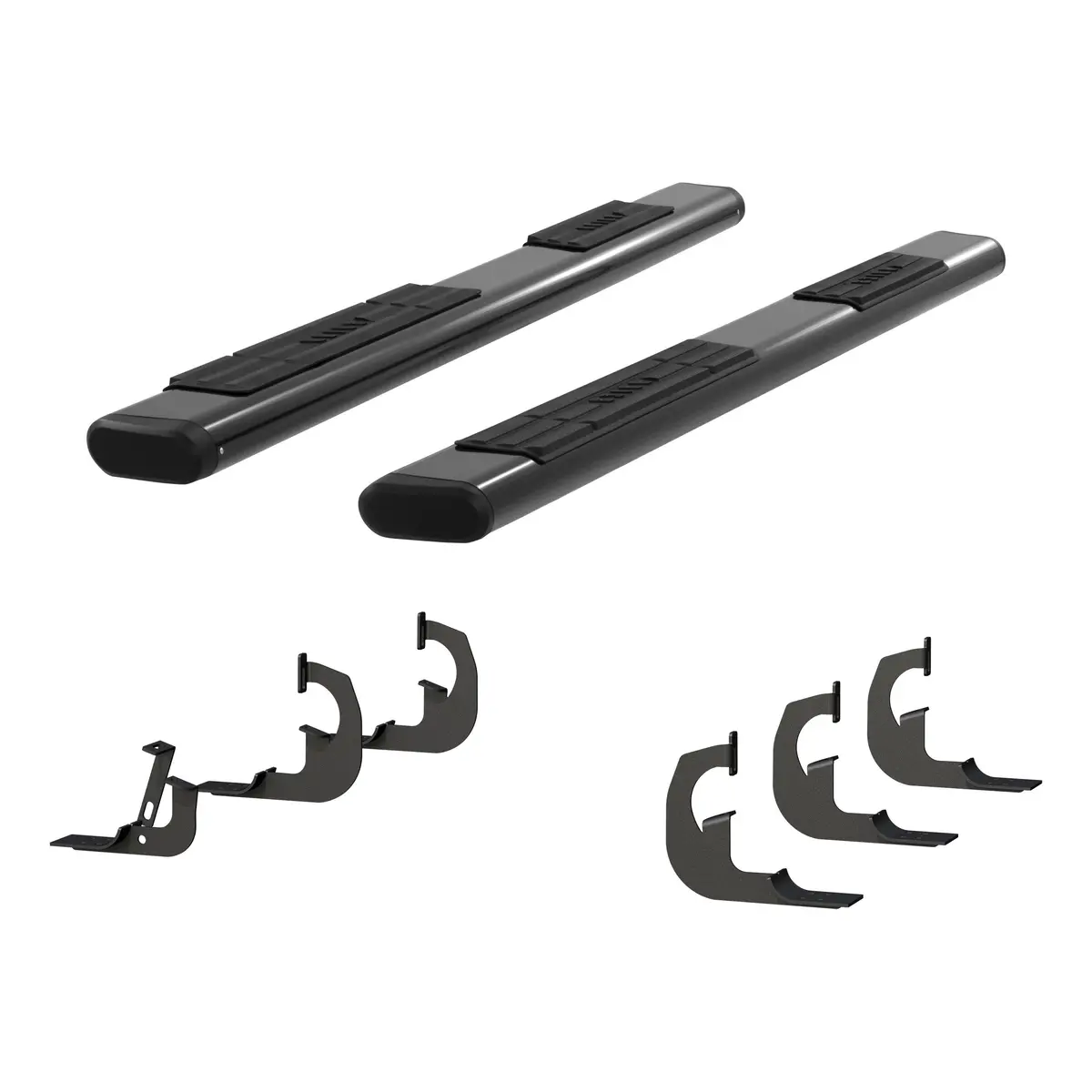 Aries 4445045 91-Inch Oval Black Aluminum Nerf Bars, Select Chevrolet Silverado, Gmc Sierra 2500 Hd, 3500 Hd 1