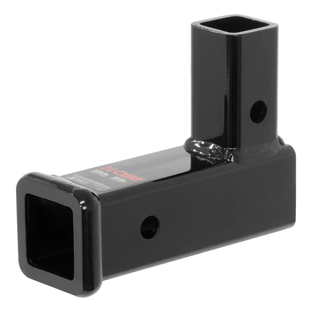 Curt 45013 Vertical Receiver Trailer Hitch Adapter, Fits 2-Inch Receiver, 5,000 Lbs. Gtw, 2-7/16-Inch Rise 1