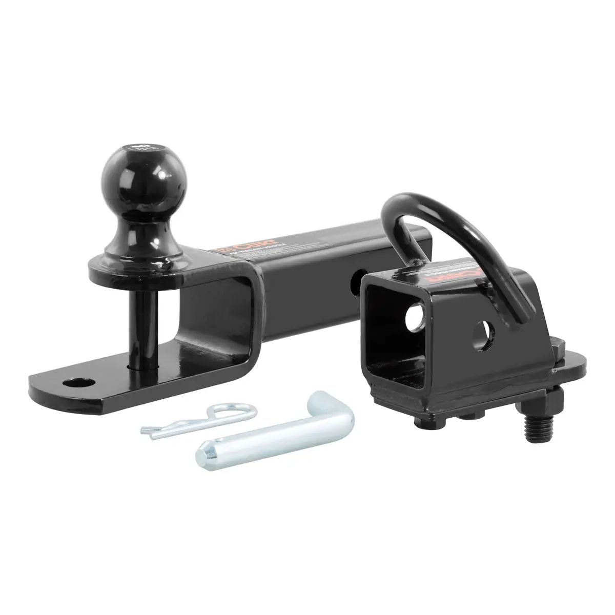 Curt 45029 3-In-1 Atv Hitch Ball Mount With 2-Inch Receiver Adapter, 1-7/8-Inch Ball, Clevis Pin, 5/8-Inch Hole 1