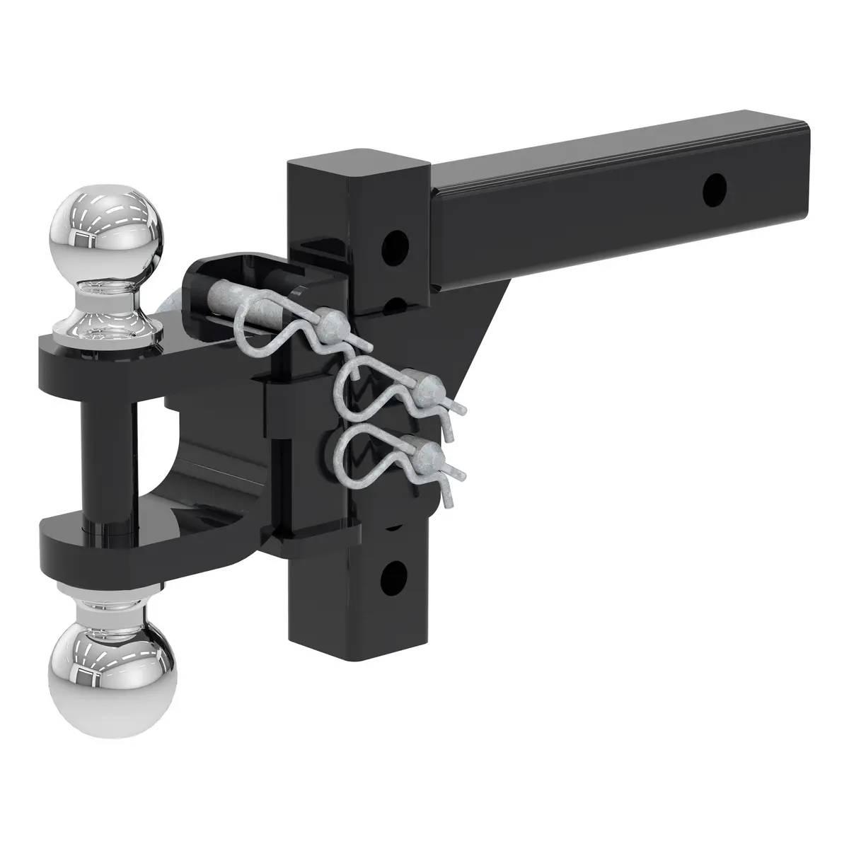 Curt 45049 Adjustable Trailer Hitch Ball Mount, Fits 2-Inch Receiver, 6-1/2-Inch Drop, 6-11/16-Inch Rise, 2-Inch And 2-5/16-Inch Hitch Balls, 7,500 Or 10,000 Lbs. Gtw 1