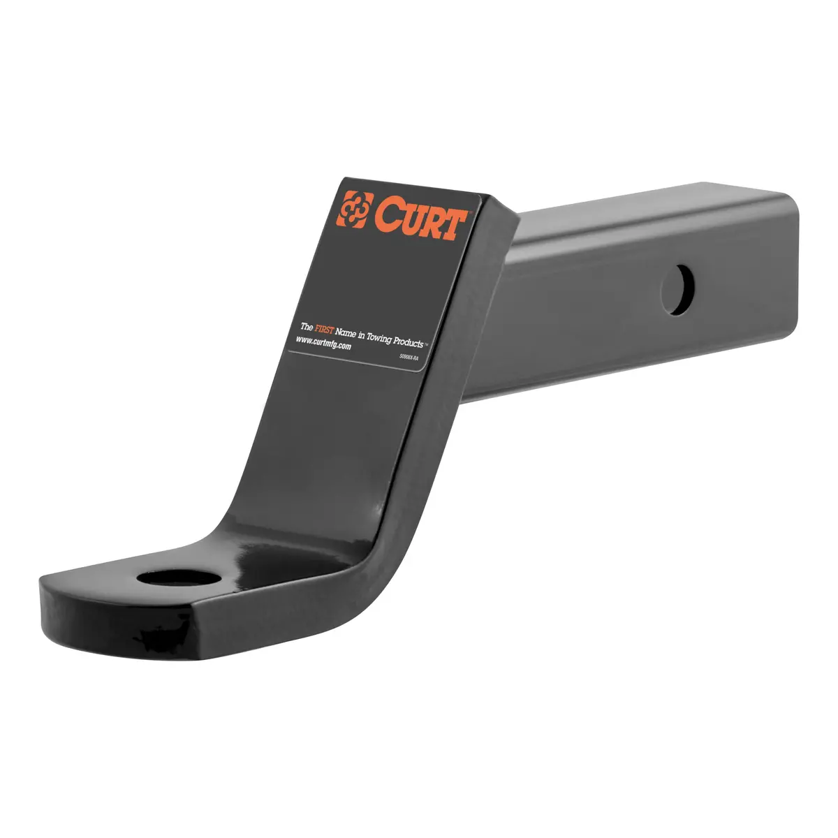 Curt 45050 Class 3 Trailer Hitch Ball Mount, Fits 2-Inch Receiver, 7,500 Lbs. Gtw, 1-Inch Ball Hole, 4-Inch Drop, 2-Inch Rise 1