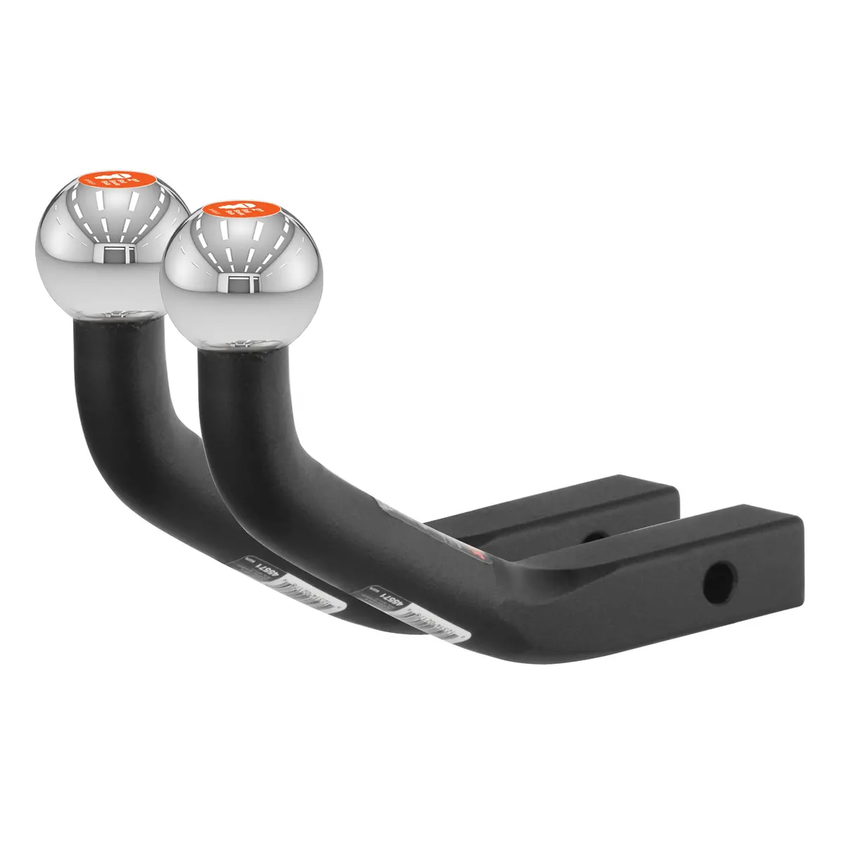 Curt 45572002 Euro Mount Trailer Hitch Ball Mounts With 2-Inch Trailer Balls, Fits 1-1/4-Inch Receiver, 3,500 Lbs. Gtw, 4-5/8-Inch Ball Height, 2-Pack 1