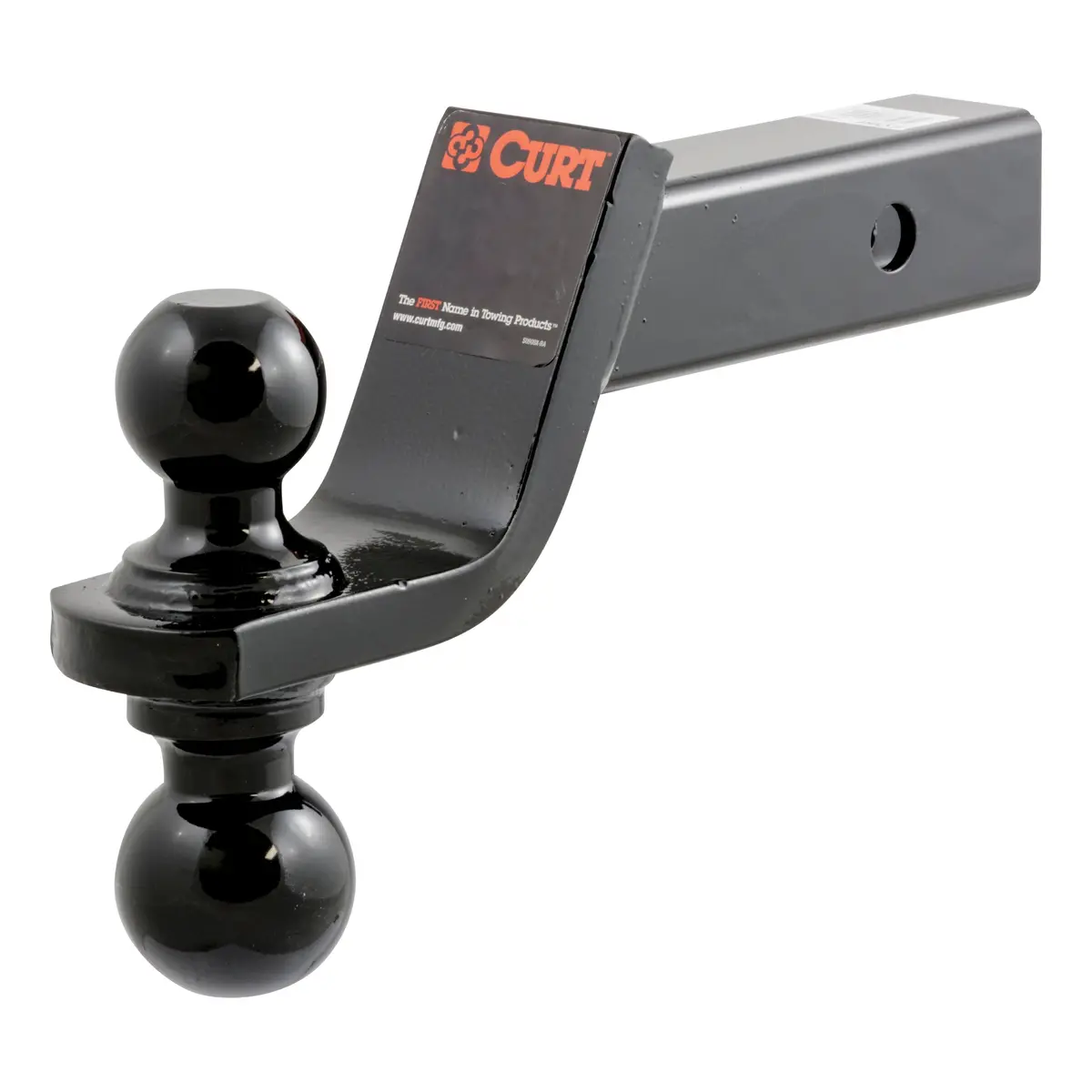 Curt 45644 Reversible Trailer Hitch Ball Mount With 2-Inch And 2-5/16-Inch Trailer Balls, Fits 2-Inch Receiver, 7,500 Lbs. Gtw, 4-Inch Drop, 2-Inch Rise 1