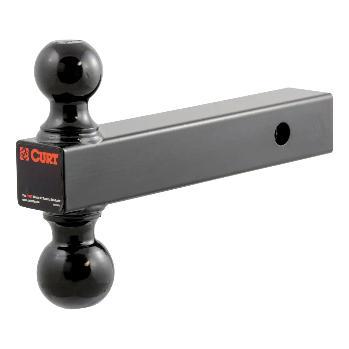 Curt 45660 Multi-Ball Trailer Hitch Ball Mount, 2, 2-5/16-Inch Balls, Fits 2-Inch Receiver, 10,000 Lbs. 1