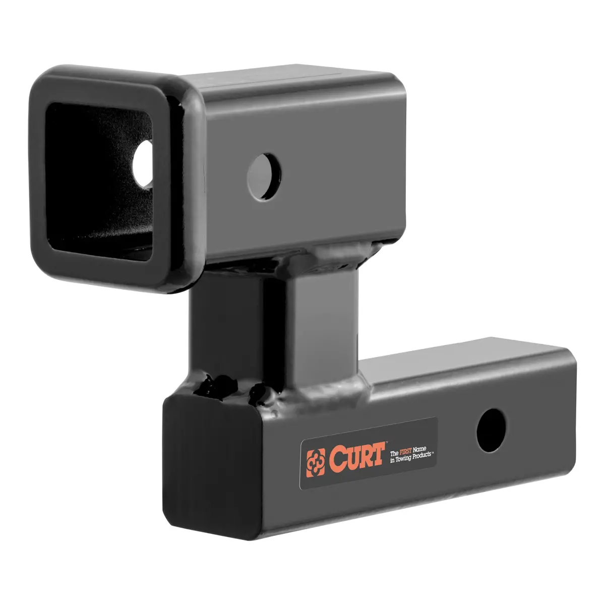 Curt 45794 Raised Trailer Hitch Extender, Fits 2-Inch Receiver, Extends Receiver 5-1/4 Inches, 4-1/4-Inch Rise 1
